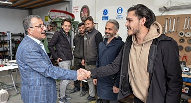 Rektör Gavgalı OSB'de ziyaretlerde bulundu