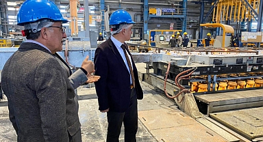 Rektör Gavgalı Seydişehir Eti Alüminyum Tesislerinde incelemelerde bulundu