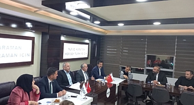 Ak Parti Milletvekilleri'nden Karaman Müsiad Derneği'ne ziyaret