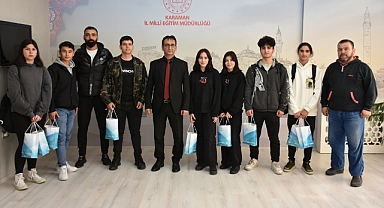 Karaman Muaythai Takımı İl Müdürü Çalışkan’ı ziyaret etti