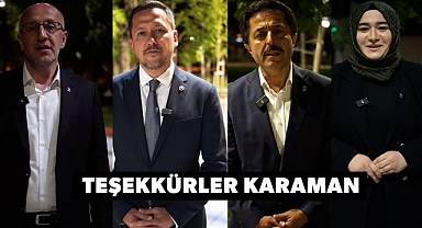 AK Parti adaylarından Karaman'a teşekkür
