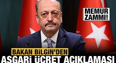 Bakan Bilgin'den asgari ücret açıklaması!