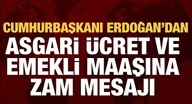 Cumhurbaşkanı Erdoğan asgari ücret ve emekli maaşı müjdesini duyurdu
