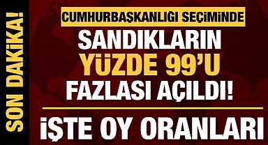 Cumhurbaşkanlığı seçiminde oy sayımı sürüyor: İşte son oranlar!
