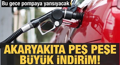Motorinde peş peşe indirim!