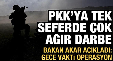 PKK'ya gece vakti ağır darbe: 19 terörist etkisiz!