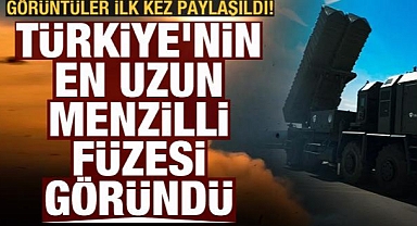 Türkiye'nin en uzun menzilli füzesi 'Tayfun' göründü!