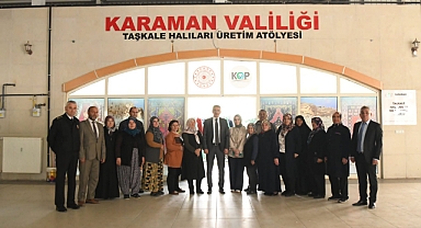 Vali Akkoyun'dan Taşkale Halısı Üretim Atölyesine ziyaret