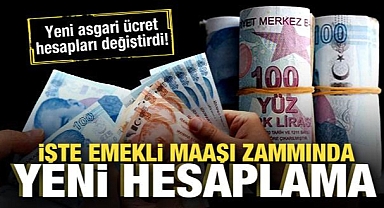 Asgari ücret sonrası emekli maaş zammında yeni hesaplama