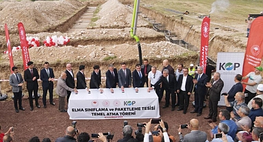 Karaman'da Elma Sınıflandırma ve Paketleme Tesisi'nin temeli atıldı