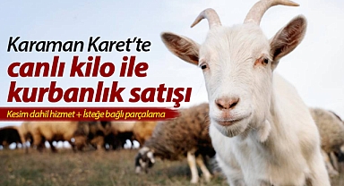 Karaman Karet'te kurbanlık satışları devam ediyor
