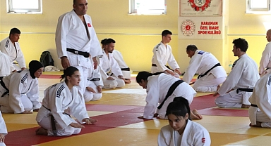 68 kursiyer Karaman'da siyah kuşak için ter dökecek
