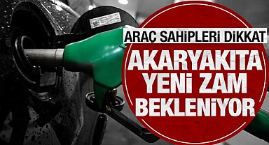 Benzine zam geliyor