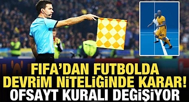 FIFA onayladı! Ofsayt kuralı değişiyor