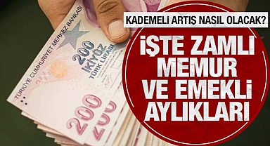 İşte beklenen zamlı memur ve emekli aylıkları