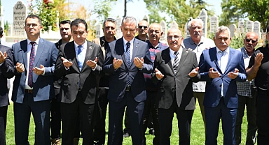 Karaman'da şehitlik ziyareti yapıldı