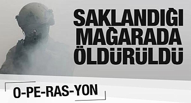 MSB duyurdu: Saklandığı mağarada öldürüldü