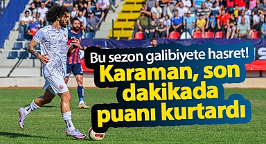 Karaman FK, Düzce'de puanı son dakikada kopardı! İşte maçın detayları