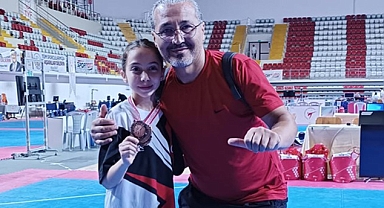 Karamanlı Tekvandocu Bilge Nisa Topak, Türkiye üçüncüsü oldu