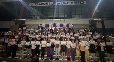 Uyum programını tamamlayan Karaman BİLSEM öğrencileri sertifikalarını aldı