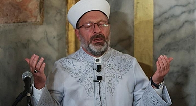 Diyanet İşleri Başkanı Erbaş, Ayasofya Camii’nde Filistinliler için dua etti