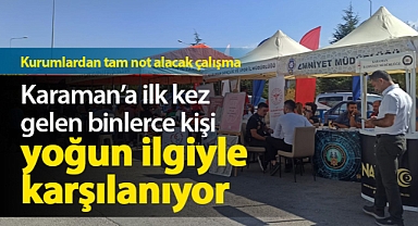 Karaman'a gelen öğrenci ve aileleri karşılanarak bilgilendiriliyor