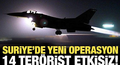 Teröristler gece boyunca vuruldu! 14 terörist etkisiz