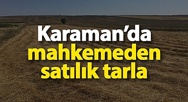 Karaman'da mahkemeden satılık tarlalar