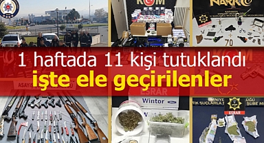Karaman'da polislerin çalışmasında 1 haftada 11 kişi tutuklandı