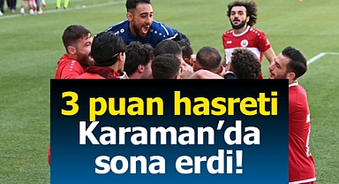 Karaman FK'nın 3 puan hasreti Arnavutköy karşısında son buldu