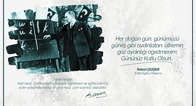 Karaman Millî Eğitim Müdürü Mehmet Çalışkan'ın Öğretmenler Günü mesajı