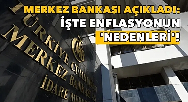 Merkez Bankası, enflasyonun nedenlerini açıkladı