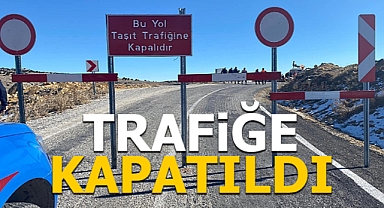 Karaman Ayrancı - Mersin Erdemli yolu trafiğe kapatıldı