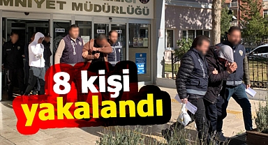 Karaman'da hapis cezasıyla aranan 8 kişi yakalandı