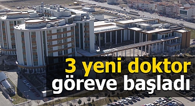 Karaman Eğitim ve Araştırma Hastanesi'nde 3 yeni doktor göreve başladı