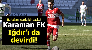 Karaman FK, heyecanla beklenen maçta Iğdır'ı devirdi!