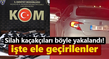 Karaman'da silah kaçakçıları, polisin sıcak takibiyle yakalandı