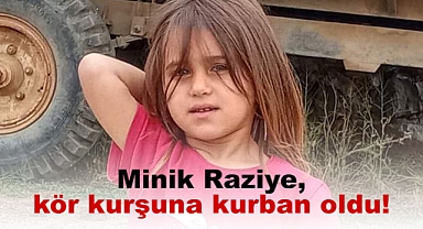 4 yaşındaki Raziye Güngör, Karaman'da kaza kurşunuyla öldü