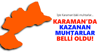 Karaman Seçim Sonuçları | Muhtarlık Seçimi