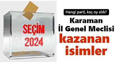 Karaman İl Genel Meclisi seçim sonuçları