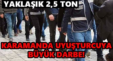 Karaman’da Uyuşturucuya Büyük Darbe: Narkoçelik-35 Operasyonu Başarıyla Tamamlandı