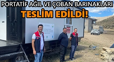 Ermenek'te Hayvancılığa Büyük Destek: Portatif Ağıl ve Çoban Barınakları Teslim Edildi
