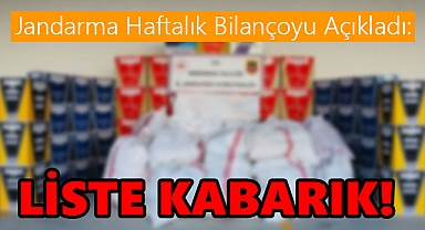 Jandarma Haftalık Bilançoyu Açıkladı: Uyuşturucudan Tarihi Esere Kadar Sıkı Takip