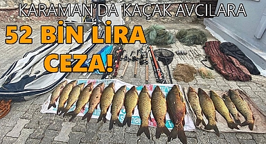 Karaman’da Kaçak Avcılara 52 Bin Lira Para Cezası