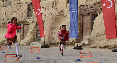 Karaman'ın tarihi mekanlarında spor ve eğlence buluşması