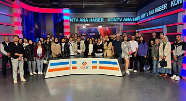 KMÜ’LÜ GENÇ İLETİŞİMCİLER KONTV’Yİ ZİYARET ETTİ