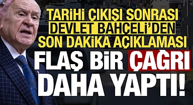 Öcalan çıkışı sonrası Bahçeli'den flaş bir çağrı daha!