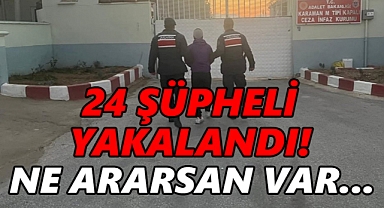 Karaman'da bilanço açıklandı: 28 şüpheli yakalandı!