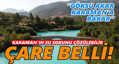 Karaman'ın reçetesi belli: Göksu şehrin susuzluğunu giderebilir!