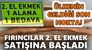 Konya'daki fırıncılardan ilginç satış: İkinci el ekmek!